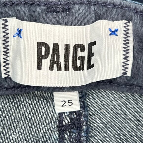 PAIGE Blue Hoxton Straight Slim Jeans | Women’s Size 0 - Picture 4 of 6